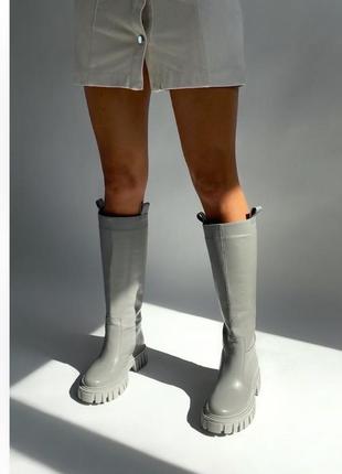 Сапоги-трубы из натуральной кожи от amatto-shoes