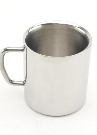 Термочашка з неіржавкої сталі з подвійними стінками a-plus 200 мл (0279)