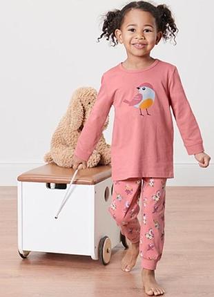 Качественная удобная детская хлопковая пижама от tcm tchibo (чибо), нитечка, 110-128 см