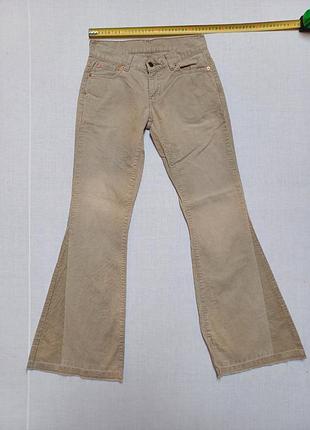 Штани вельветові кльош  vintage талія 72 см levis 544-2349 w 26 l32 made in italy