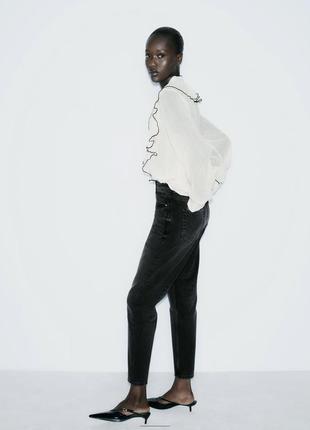 Джинсы mom fit high waist,джинсы zara новая коллекция5 фото
