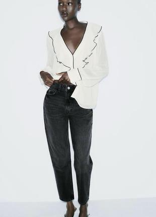 Джинси mom  fit high waist ,джинси zara нова колекція