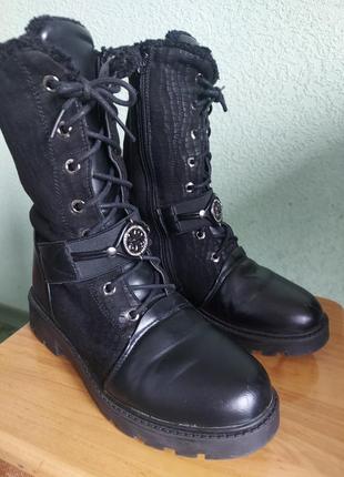 Теплые сапожки на девочку