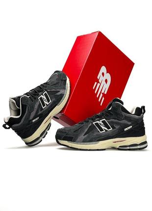 Чоловічі кросівки new balance 1906d black grey beige fur