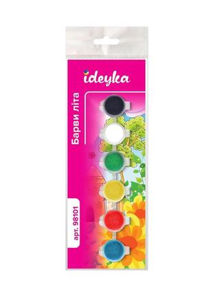 Акрилові фарби фарби літа 6 кольорів ідейка