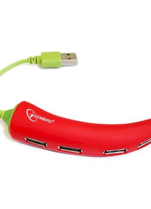 Нова флешка на 4 порти usb 2.0 gembird  подарункова