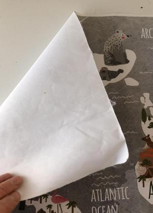 Карта мира в скандинавском стиле для детской комнаты