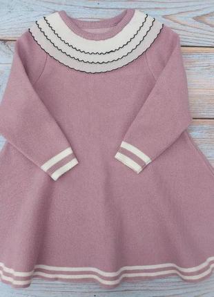 Теплое платье для девочки