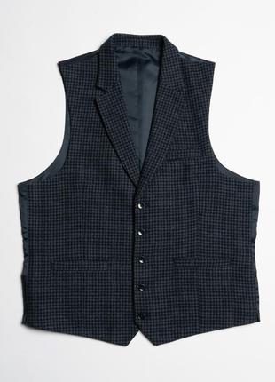 Moss london tweed slim fit vest жилетка