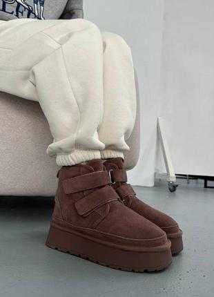 Угги шоколадный цвет