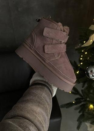 Угги шоколадный цвет