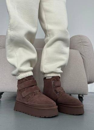 Угги шоколадный цвет