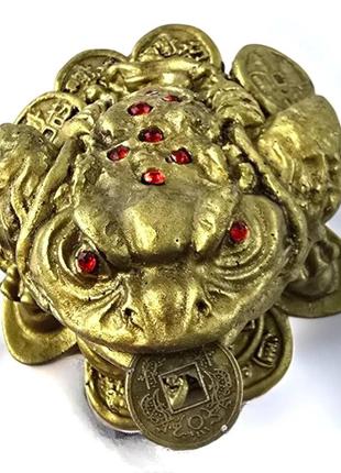 Жаба фэн-шуй для привлечения богатства с монетой (5,1х7,5х6,5 см)