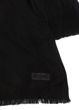 Moschino большой черный шарф платок шаль (оригинал) 190х56см.7 фото
