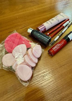 Матовая помада pastel 09, карандаш для бровей, для губ, тональный крем