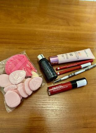 Матовая помада pastel 09, карандаш для бровей, для губ, тональный крем