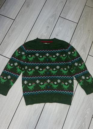 Свитер зимний на мальчика 5-6 лет