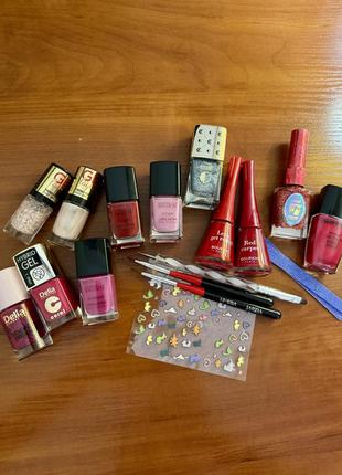 Лаки для ногтей gabriella salvete, catrice, bourjois 1 seconde, wet n wild, luodanqi, eveline, delia
