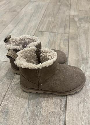 Замшеві сапоги дитячі zara 23р