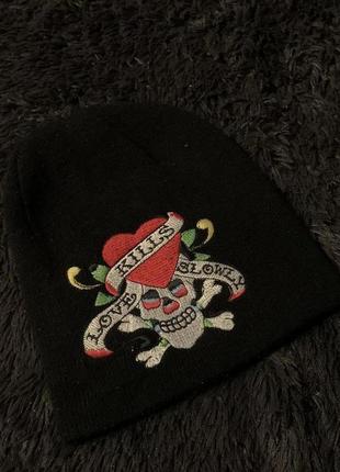 Стильная шапка ed hardy