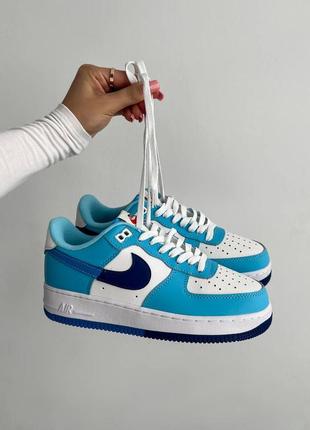 Кроссовки nike air force 1 '07 lv8'split light photo blue'