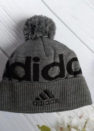 Шапка адідас сіра adidas серая шапка