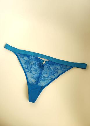 Блакитні трусики стрінги красиві жіночі трусики стрінги