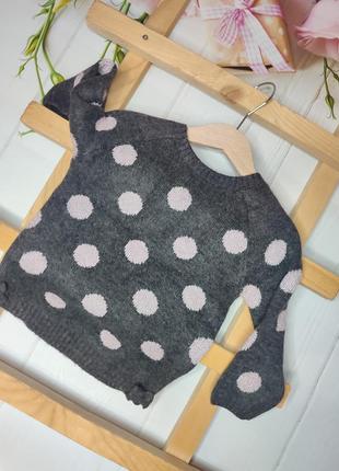 Вязаная новогодняя кофта, джемпер, свитшот, кофта