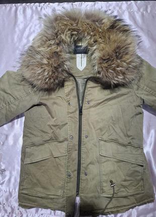 Куртка с капюшоном oakwood, с мехом