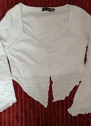 Блуза с рюшами