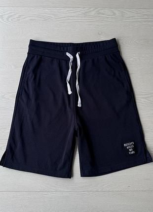 Шорты спортивные h&m темно синие