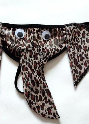 Стрінги труси чоловічі слоник леопардовий бдсм трусики еротичні сексуальні слон тигрові тигр стрінгі стринги танго еротичні сексуальні ігри секс