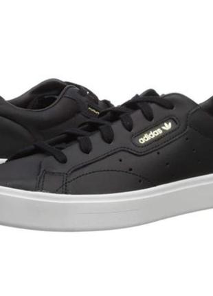 Кожаные кроссовки adidas sleek
