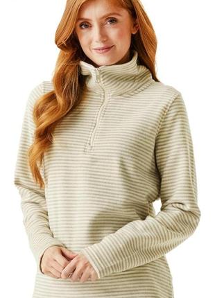 Жіноча тепла флісова олімпійка толстовка кремового кольору на р.52/eur44