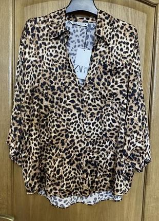 Новая модная свободная блуза 52-54 р zara