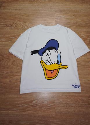 Хлопковая белая футболка disney