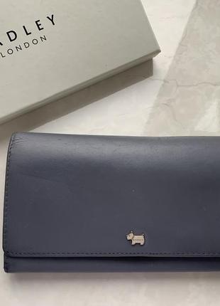 Кожаный кошелек radley, серый