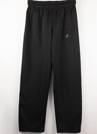 Черные теплые спортивные брюки adidas climawarm размер s - m