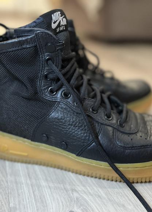 Кроссовки nike sf air force 1 mid black ( оригинал)