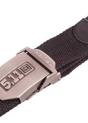 Ремень тактический 5.11 с металлической пряжкой 125 см black