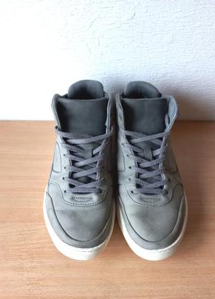 Кожаные хайтопы кроссовки lacoste 40,5 р. стелька 26 см