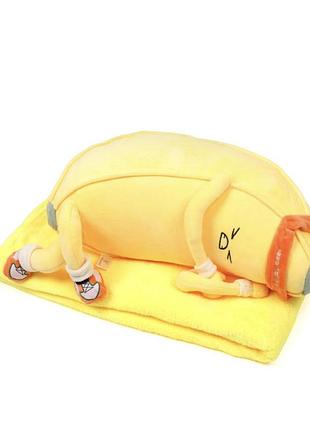Плед-подушка іграшка «банан спортсмен» 3в1 🍌