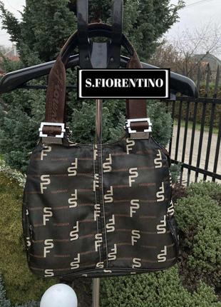 S.fiorentino стильная практичная вместительная женская сумка шоппер лого