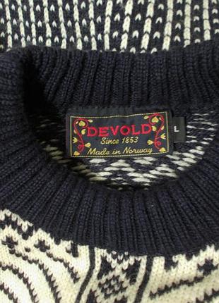 Свитер толстая шерсть очень теплый 'devold 1853' 50-54р