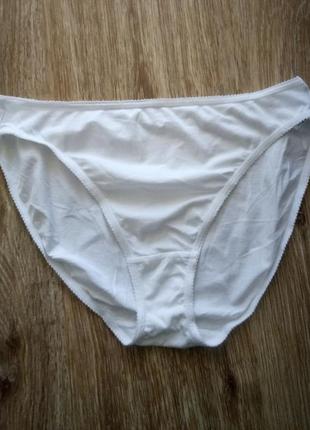 Шикарні, базові, котові, трусики, в білому кольорі, від дорогого бренду: m&s 🫶
