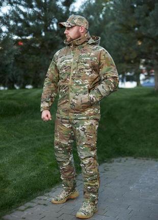Тактичний зимовий мембранний костюм ak 2.0 lvl 7 multicam"snow defender" 200 gr
