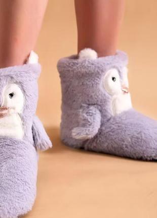 Домашняя обувь, сапожки la nuit home пингвин