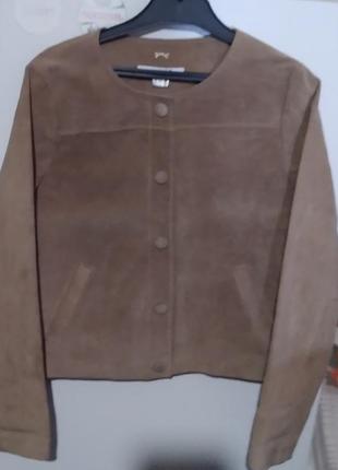 Куртка из натуральной замши 46-48р. la redoute франция