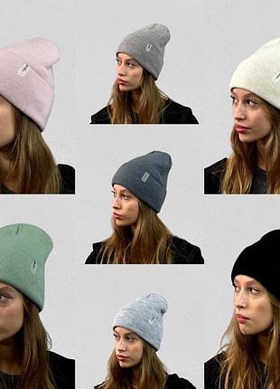 Шапка женская двойная