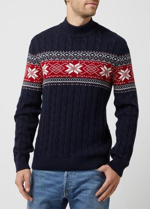 Свитер mcneal крупной вязки с узорами organic cotton